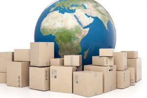 The packages go to the world